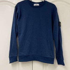 Stone Island Men's Navy Crewneck Sweater